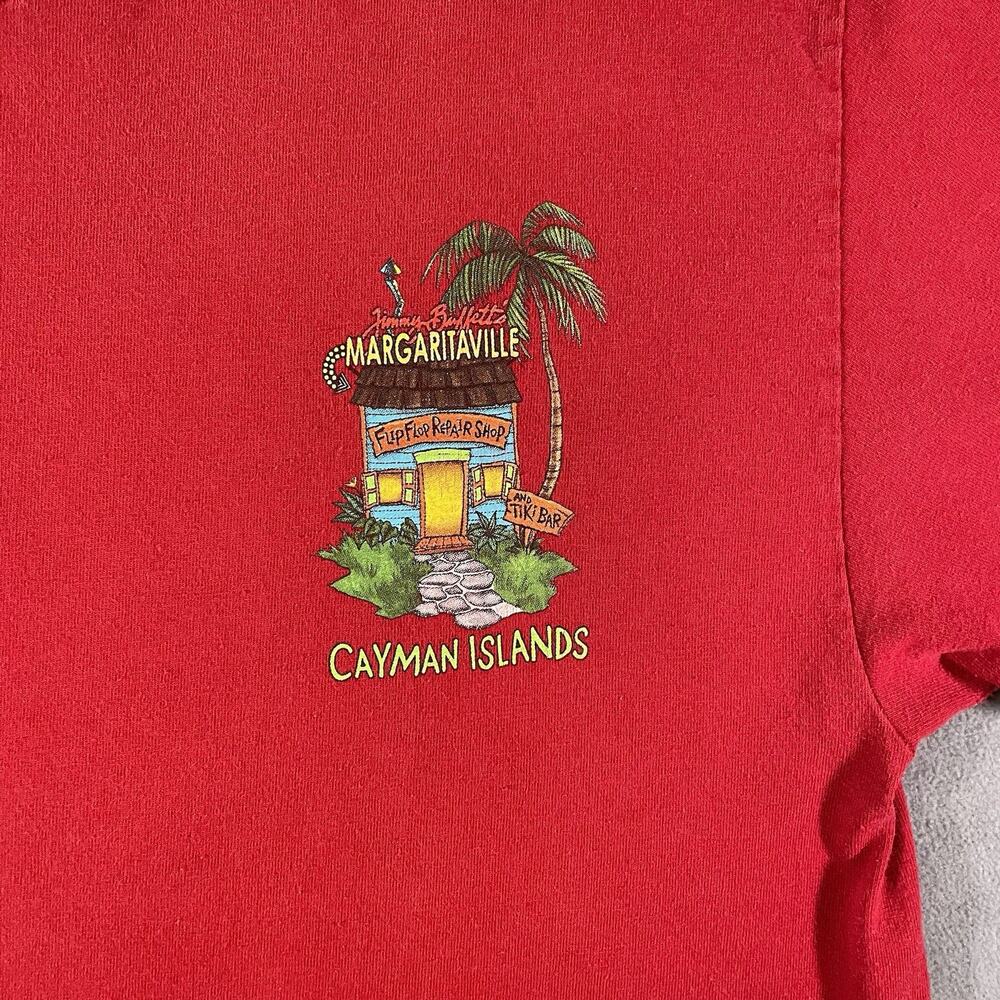 Vintage Y2K 2002 Jimmy Buffet Margaritaville Song Lyrics Parrot Shirt Mens Sz L - Picture 4 of 13